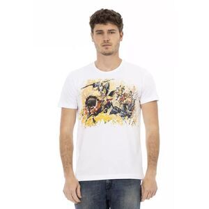 Trussardi Action White Cotton Men Men's T-Shirt